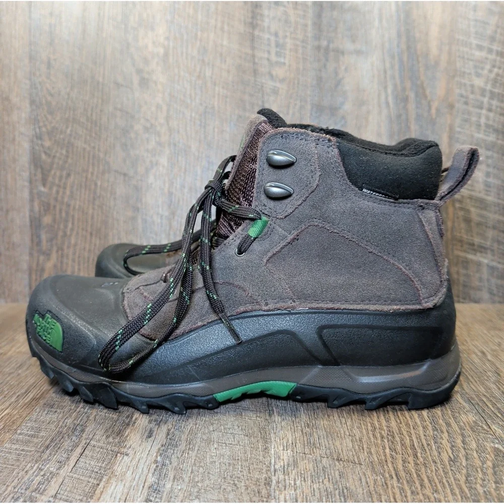 The North Face Snowfuse Boots Mens Size 8 Black Waterproof Winter Snow Insulated
